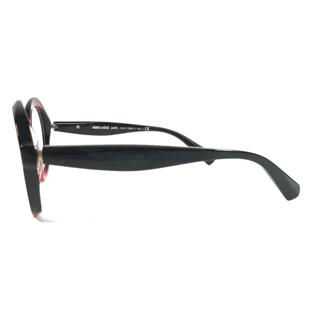 Alain Mikli Eyeglasses Frames Floretta A03118 005 Black Red Marble 54-18-140